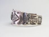 Atq Arrowheads Applique & Thunderbird Stamped Cuff  c.1935～