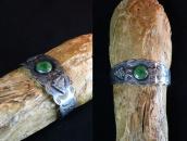 Atq Arrowheads Applique & Thunderbird Stamped Cuff  c.1935～