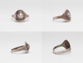 Antique Navajo Concho Repouse Silver Tourist Ring  c.1935～