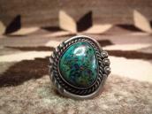 OLDPAWN Silver Ring w/Pilot Mountain Turquoise