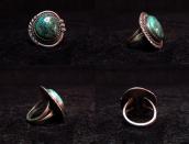 OLDPAWN Silver Ring w/Pilot Mountain Turquoise