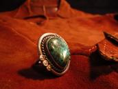 OLDPAWN Silver Ring w/Pilot Mountain Turquoise