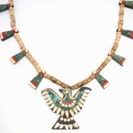 Atq Kewa Rare Shape Thunderbird/Batterybird Necklace  c.1940