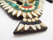 Atq Kewa Rare Shape Thunderbird/Batterybird Necklace  c.1940