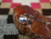 Antique "Navajo Pearl" Face Silver Tourist Ring  c.1935～