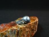 Antique "Navajo Pearl" Face Silver Tourist Ring  c.1935～