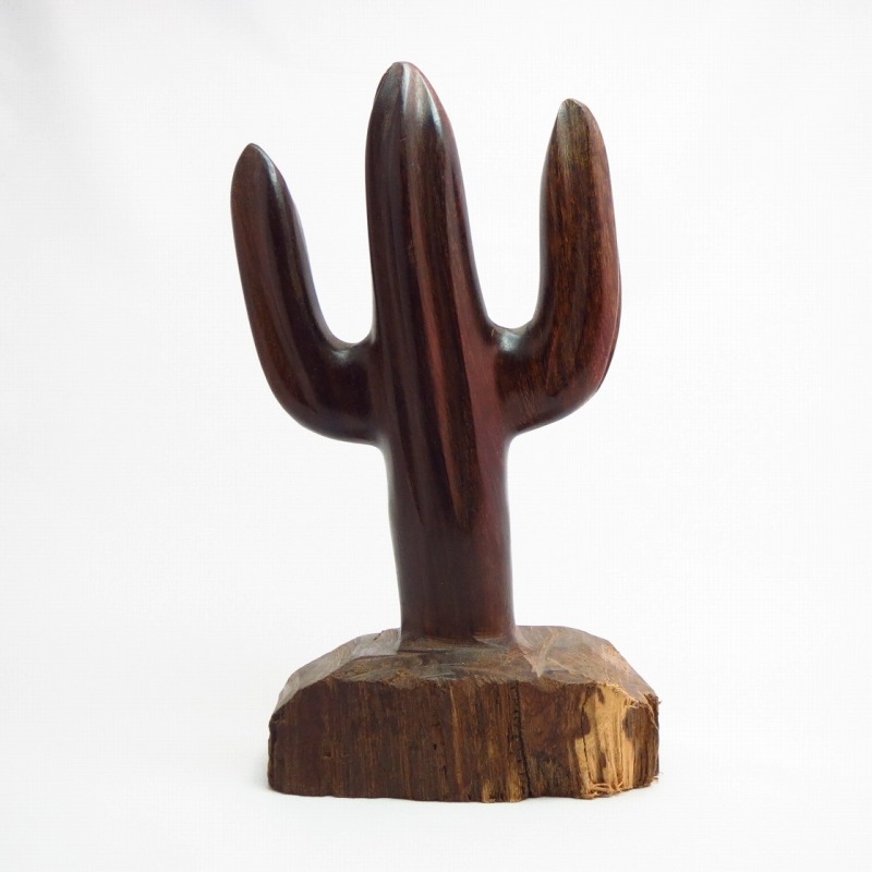 Carved Ironwood Cactus objet  S-Medium