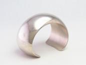 OLD Navajo Sterling Silver Hollow Dome Cuff Bracelet c.1990～