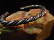 Vintage Twisted Silver Wire Cuff Small  c.1950