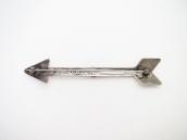 【KIK-A-POO】Atq Big Arrow Shape Silver Pin w/Turquois c.1940～