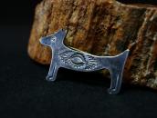 【Ganscraft】 Antique 『Lucky Dog』 Silver Small Pin  c.1930～
