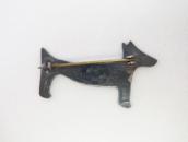 【Ganscraft】 Antique 『Lucky Dog』 Silver Small Pin  c.1930～