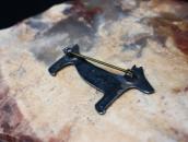 【Ganscraft】 Antique 『Lucky Dog』 Silver Small Pin  c.1930～