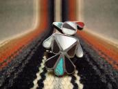 Vintage Zuni Channel Inlay Thunderbird Ring c.1950