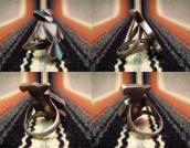 Vintage Zuni Channel Inlay Thunderbird Ring c.1950