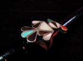 Vintage Zuni Channel Inlay Thunderbird Ring c.1950