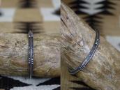 Atq Navajo Stamped Triangle & Twisted Wires Cuff c.1930～ ②