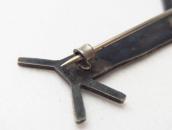 Antique 卍 Stamped Horse Shape Silver Pin Brooch  c.1930～