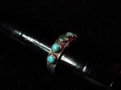 Antique stamped Shank Row Ring w/TQ  c.1930