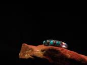 Antique stamped Shank Row Ring w/TQ  c.1930