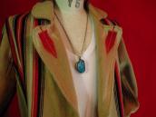 Vintage Hopi Chain Necklace w/GemGrade Morenci TQ