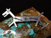 Antique 卍 Stamped Horse Shape Silver Pin Brooch  c.1930～