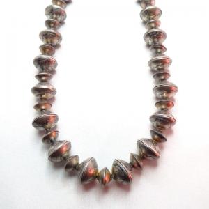 Buffalo Dancer Vintage Silver Coin Bead Necklace