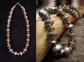 Buffalo Dancer Vintage Silver Coin Bead Necklace