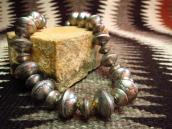 Buffalo Dancer Vintage Silver Coin Bead Necklace