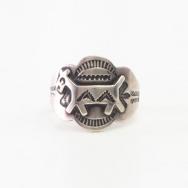 Antique 【Maisel's】 Horse Applique Cigar Band Ring  c.1935～