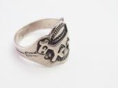 Antique 【Maisel's】 Horse Applique Cigar Band Ring  c.1935～