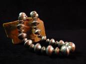 Buffalo Dancer Vintage Silver Coin Bead Necklace