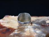 Vintage Navajo Cast Silver Men's Ring w/Turquoise  c.1965～