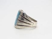 Vintage Navajo Cast Silver Men's Ring w/Turquoise  c.1965～