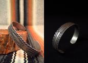 Antique Arrow Stamped Ingot Silver Cuff Bracelet  c.1915～
