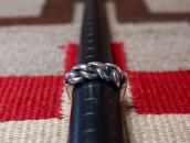 Vintage Braided Silver Wire Heavy Men's Ring  c.1955～