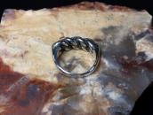 Vintage Braided Silver Wire Heavy Men's Ring  c.1955～