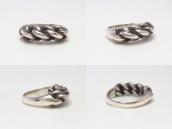 Vintage Braided Silver Wire Heavy Men's Ring  c.1955～