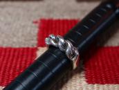 Vintage Braided Silver Wire Heavy Men's Ring  c.1955～