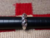 Vintage Braided Silver Wire Heavy Men's Ring  c.1955～