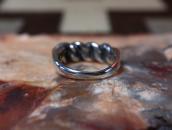 Vintage Braided Silver Wire Heavy Men's Ring  c.1955～