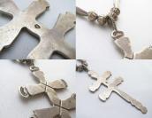 【Greg Lewis】 Acoma Dragonfly Cross w/Vintage Bead Necklace