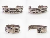 Vintage Navajo Chief Profile Cuff Bracelet inSilver c.1940～?