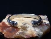 Vintage Navajo Bias Filed Heavy Ingot Silver Cuff  c.1950～　1