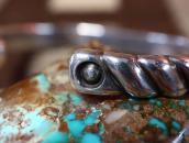 Vintage Navajo Bias Filed Heavy Ingot Silver Cuff  c.1950～　1