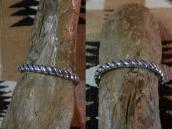 Vintage Navajo Bias Filed Heavy Ingot Silver Cuff  c.1950～　2