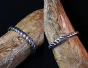 Vintage Navajo Bias Filed Heavy Ingot Silver Cuff  c.1950～　2