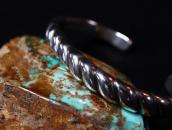 Vintage Navajo Bias Filed Heavy Ingot Silver Cuff  c.1950～　2