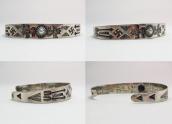 Antique 卍 & Thunderbird Stamped Silver Cuff Bracelet c.1925～