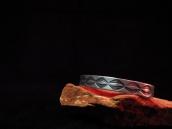 Vintage Stamped Ingot Silver Cuff Bracelet  c.1940